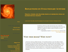 Tablet Screenshot of evolutionaryactivism.com